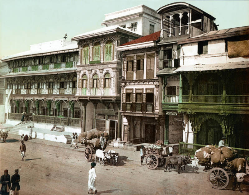 Pydownee Street, Bombay, India c1895
