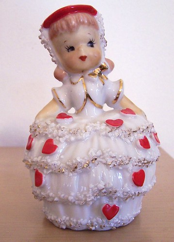 Vintage Lefton Valentine Girl Bell by MissConduct*