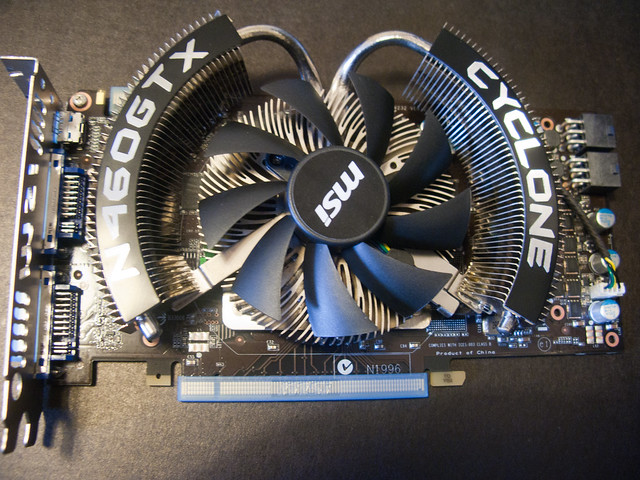 MSI Nvidia 460 GTX Cyclone graphics card - 無料写真検索fotoq