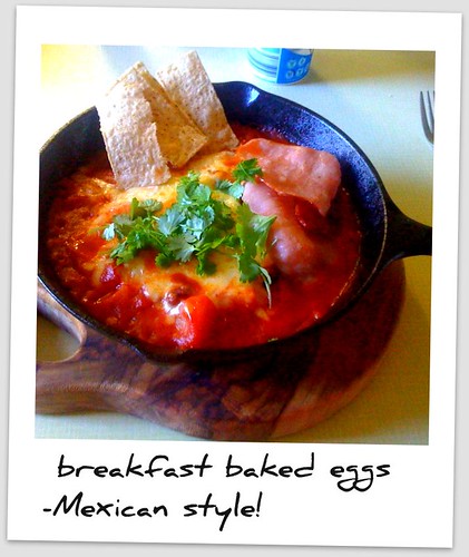 Mexican baked eggs
