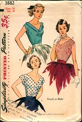 simplicity blouse 3882, 1952