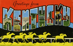 Kentucky Large Letter Postcards