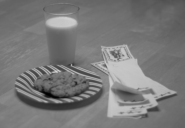 cookies and milk for Santa