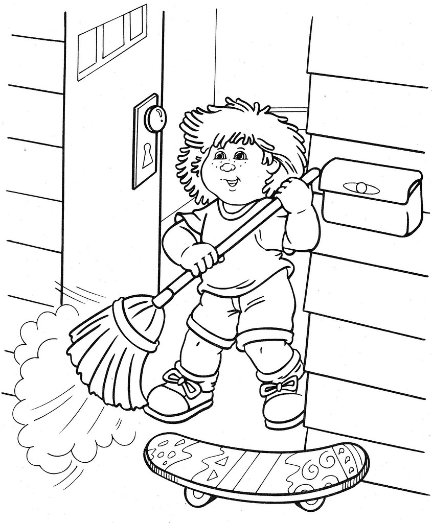 cabbage patch kid free coloring pages - photo #47