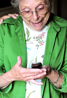 Grandma Gets a Text Message