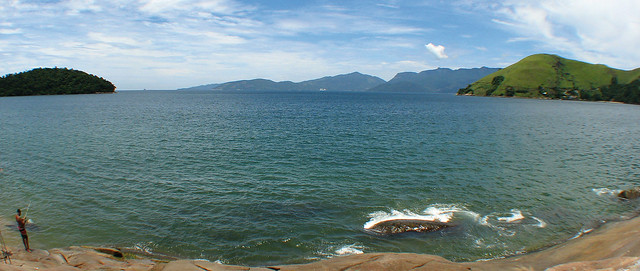 Panoramica da praia de Conceição de Jacarei
