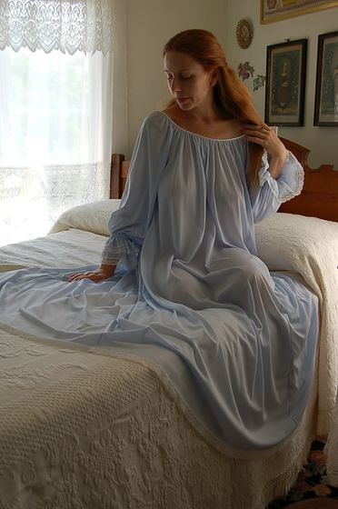 Claire Sandra by Lucie Ann Heavenly Blue Nightgown 1 | Flickr - Photo