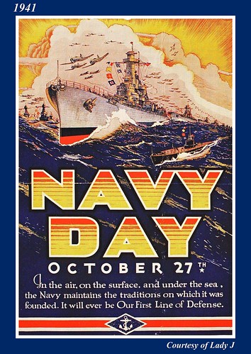 WWII Morale poster, 1941, Navy Day by mcudeque