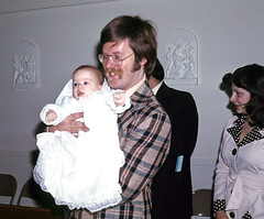 Michael's christening, March 1975
