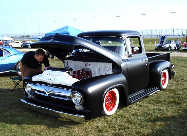 Dan Ulreich of Midwest Hot Rods 56 Ford pickup