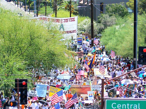 Anti SB 1070 March, Central Ave.