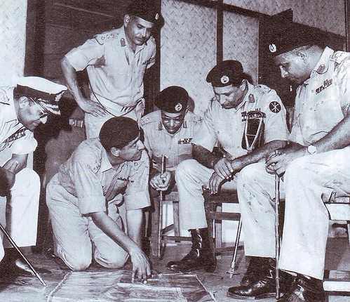 Adm Shariff and Gen Niazi review the position in East Pakistan in 1971