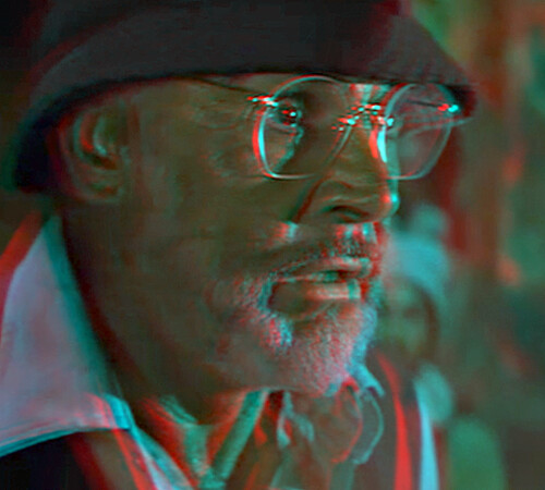 Henry Jones Sr Anaglyph 3D Created from two near frames of a camera pan 
