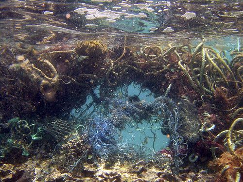 海洋廢棄物。圖片來源：CC授權，NOAA's National Ocean Service保留部分權利