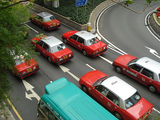 Red taxis