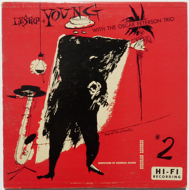 Lester Young with The Oscar Peterson trio_Norgran MGN-6_Front