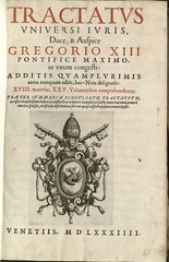 Tractatus universi iuris (1584-86): Title page