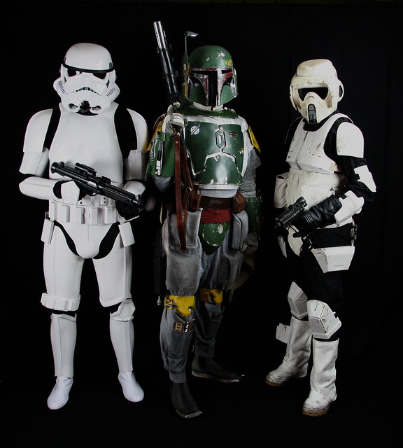 Star Wars 501st Legion Stormtrooper Boba Fett and Biker Scout Armor