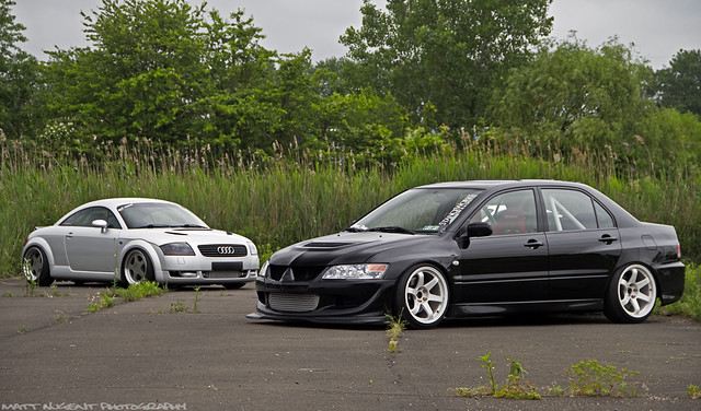 Evo 8 and Audi TT More pictures from Blowneuros from this weekend