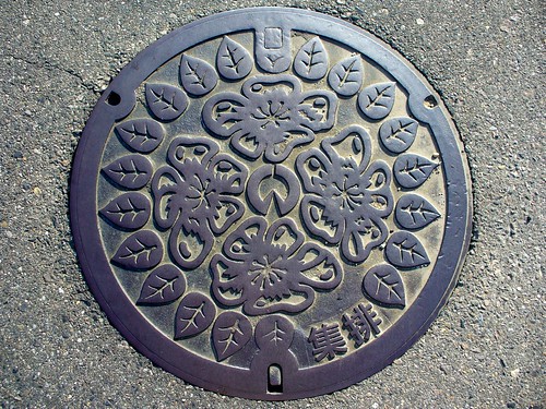 Inazawa Aichi manhole cover 2（愛知県稲沢市のマンホール２）