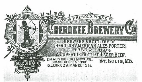 1888 Cherokee Brewery Co   St. Louis by carlylehold
