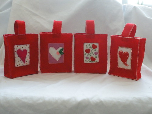Embroidered Valentine's Day Bags