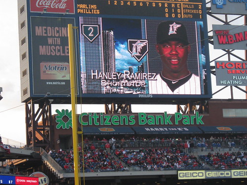 Hanley Ramirez - Florida Marlins at Philadelphia Phillies 17 April 2010