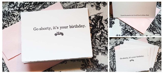 Go shorty, it's your birthday - Handmade Card