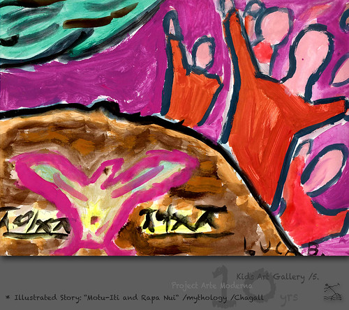 KidsArt 10yrs) _5* illustrated story: "Motu-Iti and Rapa Nui" /mythology /Chagall by SeRGioSVoX