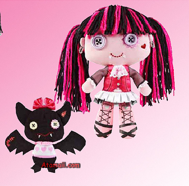 Draculaura Monster High Plush Toy Monster High dolls by Mattel Toys