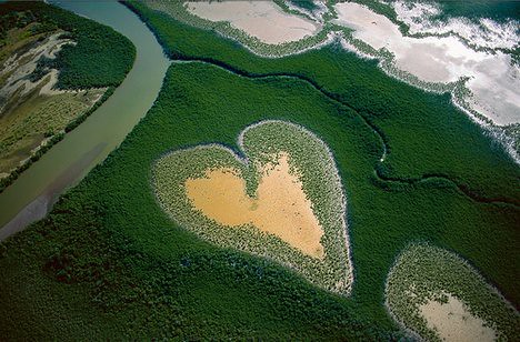 Heart in Voh, New Caledonia (French Overseas Territory)