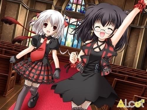gothic anime twins hehe yeah i dont know why i like this picture i just do