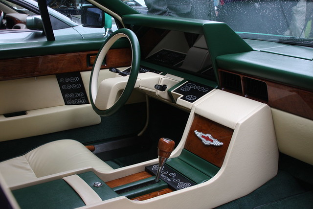Check out all the buttons on the interior of this Aston Martin Lagonda