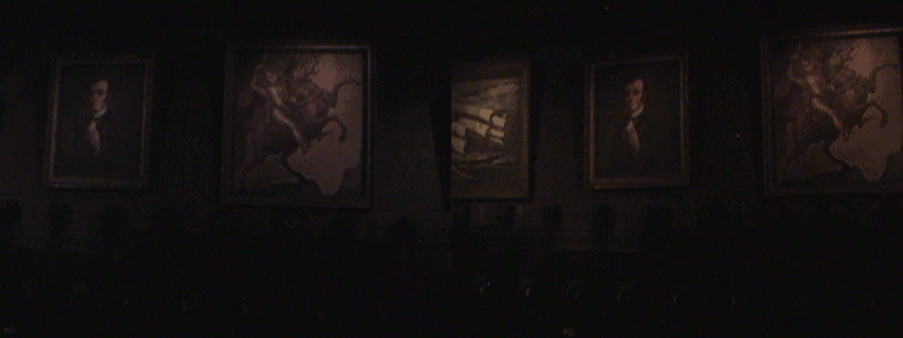 3D, Gallery paintings, Haunted Mansion, New Orleans Square, Disneyland®, Anaheim, California, animated, 2009.05.20 20:52