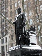 Chester Arthur Statue - Madison Square Park - Snow in NYC by David Berkowitz, on Flickr