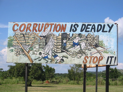 Ugandan anti-corruption sign