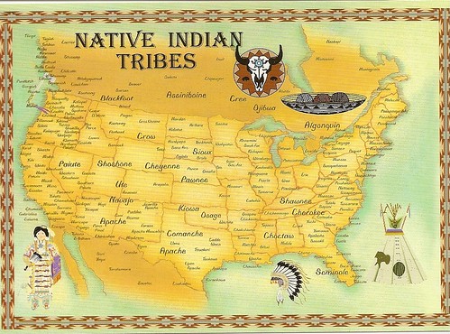 Native Indian Tribes Map
