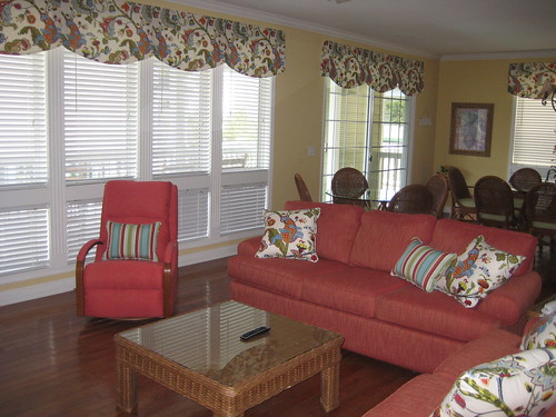 New Furniture and Valances Freshen Up a Beach Rental