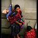 Tired family, Chichicastenango, Guatemala