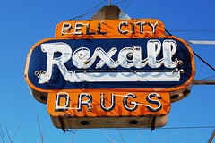 Advertisement, Sign, Rexall Drugs