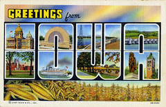 Iowa Large Letter Postcards