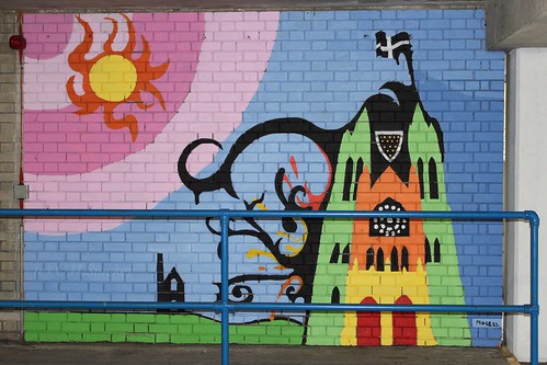 Mural at High Cross (NCP) Car Park , Truro by Stocker Images