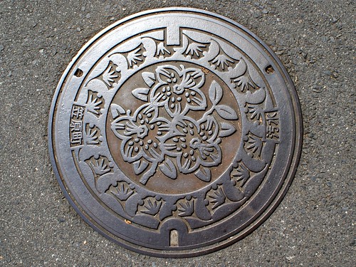 Kasahara,Gifu manhole cover（岐阜県笠原町のマンホール）