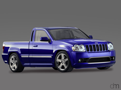 I designed this based on the old Jeep Comanche and threw a modern sporty