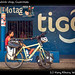 Tigo spam on roadside shop, Guatemala