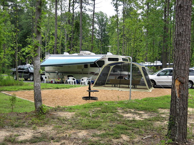 The larger RV Sites in newer Campground B are very popular, but Campground A features smaller, more wooded sites for pop-ups and tent campers.
