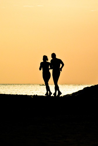 #Travel #People (Jogging in Sunset)