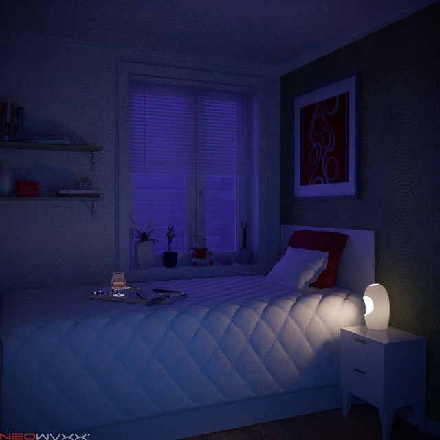 Simple Bedroom - night | night view | By: boonart3d | Flickr - Photo ...