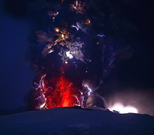 Eyjafjallajokull Eruption, Iceland April 18, 2010