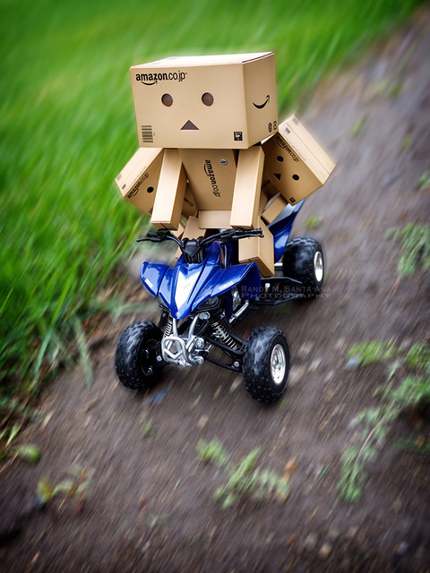 The Twins hang on for dear life as Danbo tries some Quad offroad action